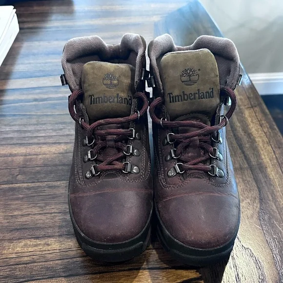 Timberland Euro Hiker Brown Leather Boots size 10 women/8 men - Picture 3 of 10